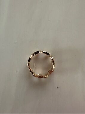 Gold Textured Band Ring